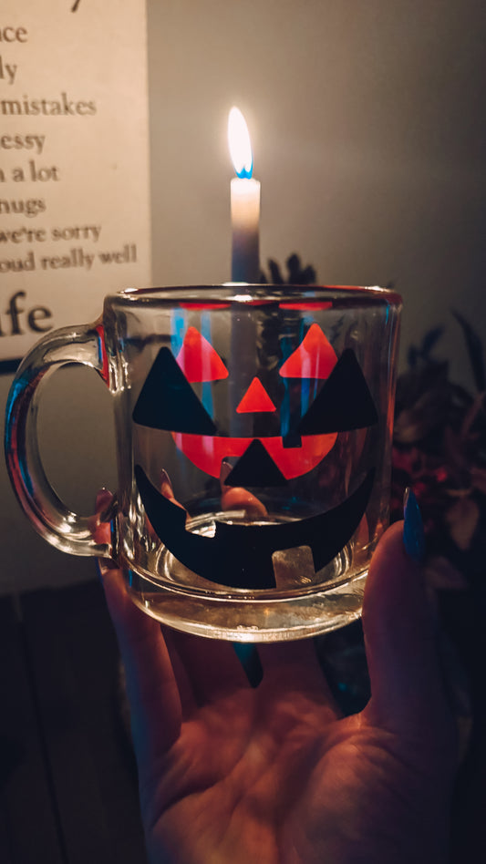 Jack-o-lantern face mug