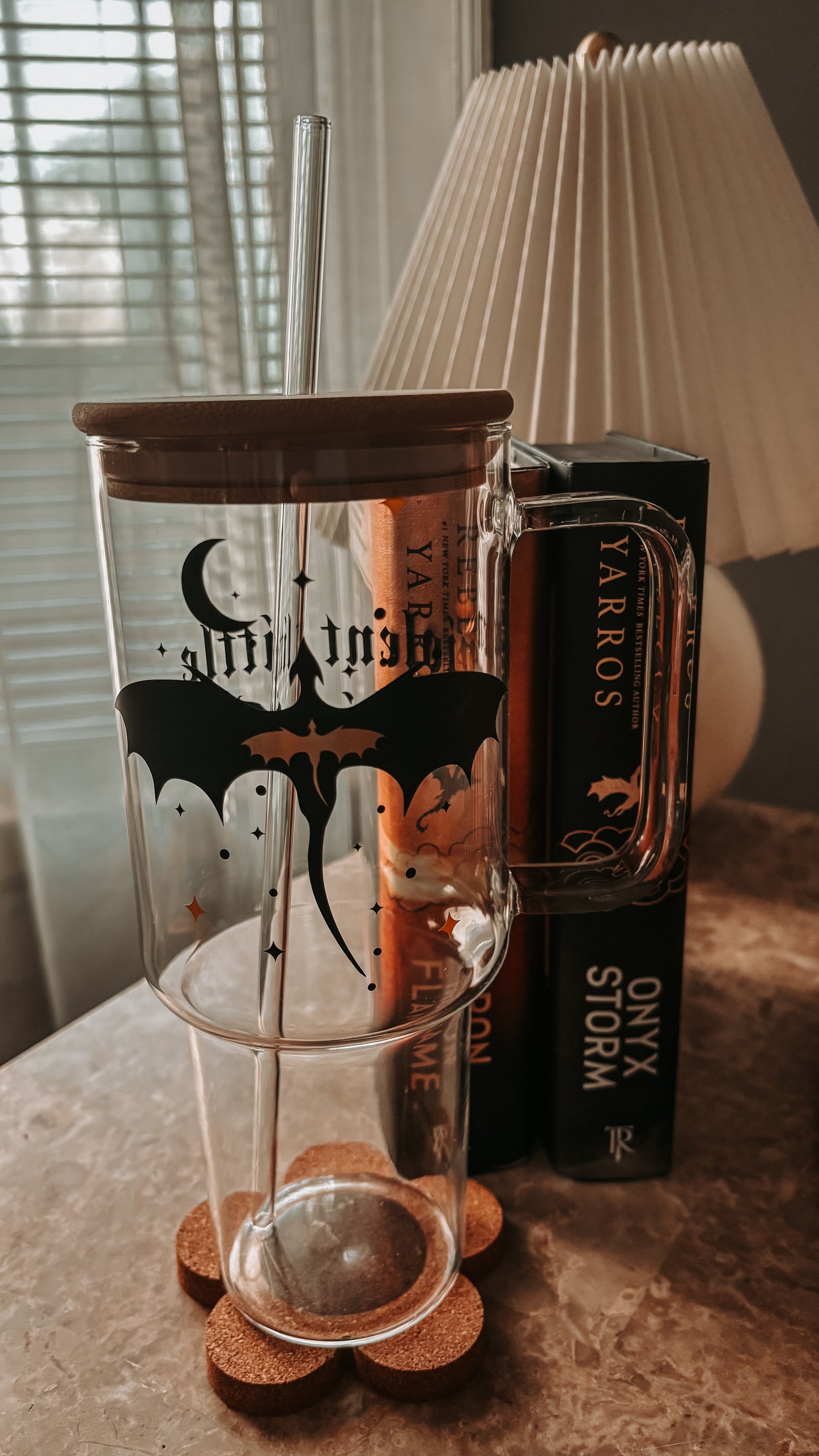 Violent little thing glass tumbler
