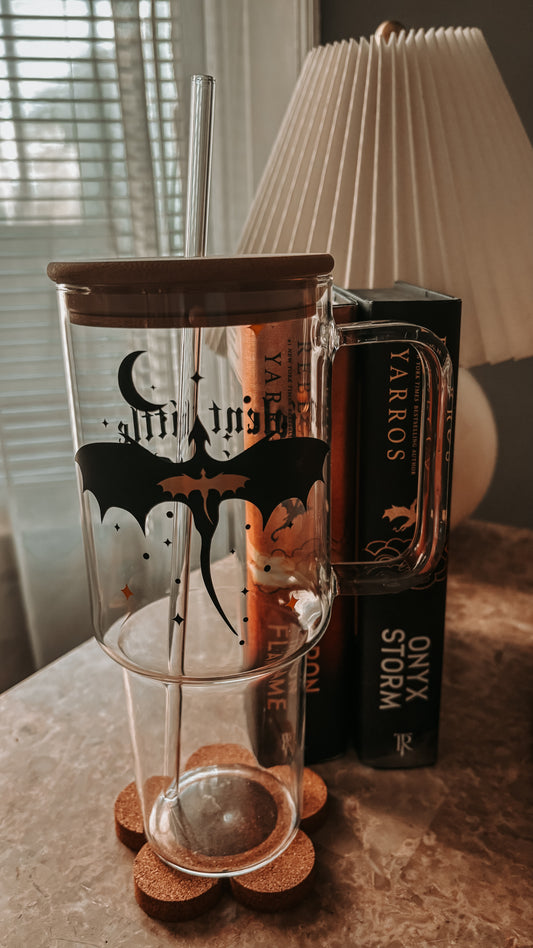 Violent little thing glass tumbler