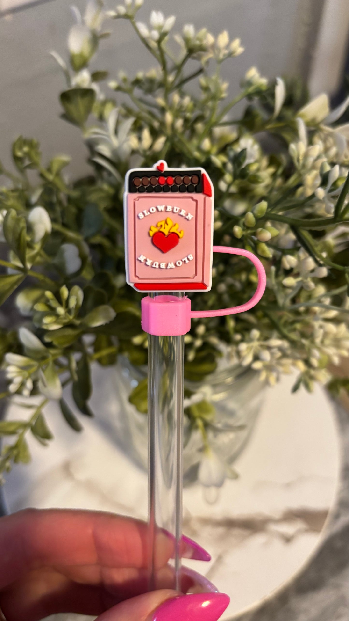 Spicy bookish straw topper