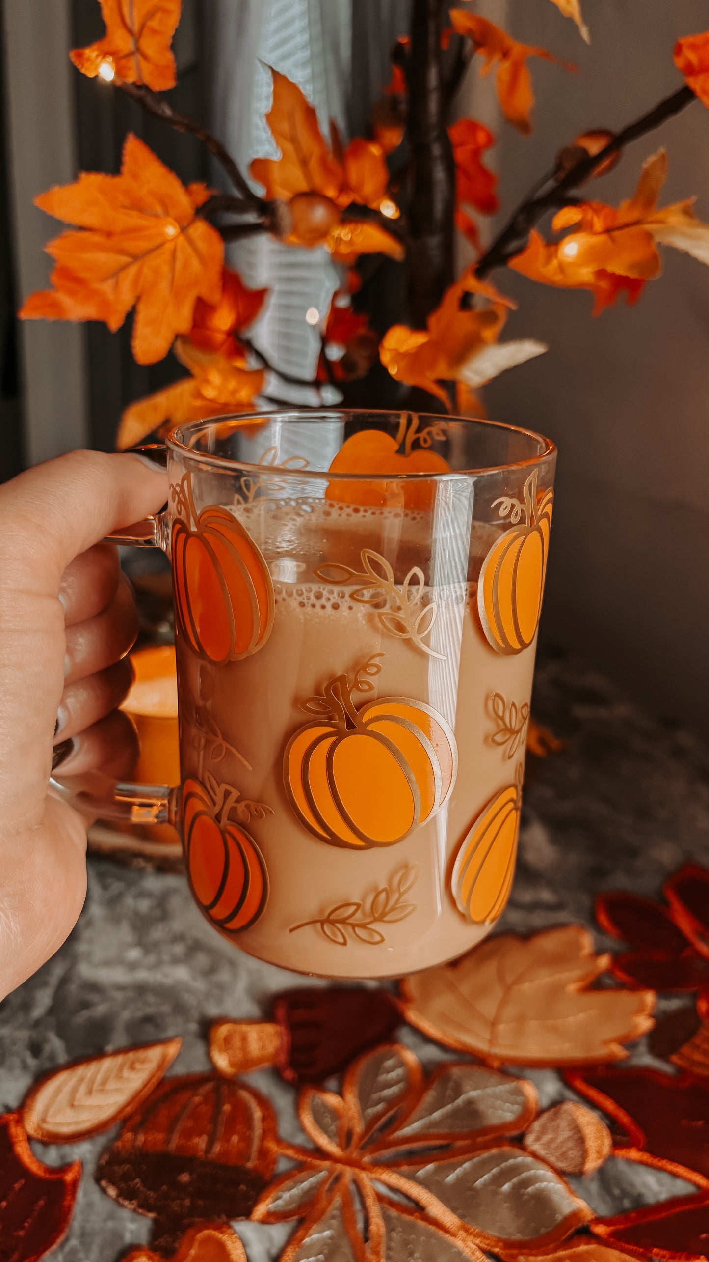 Pumpkin spice pumpkins mug