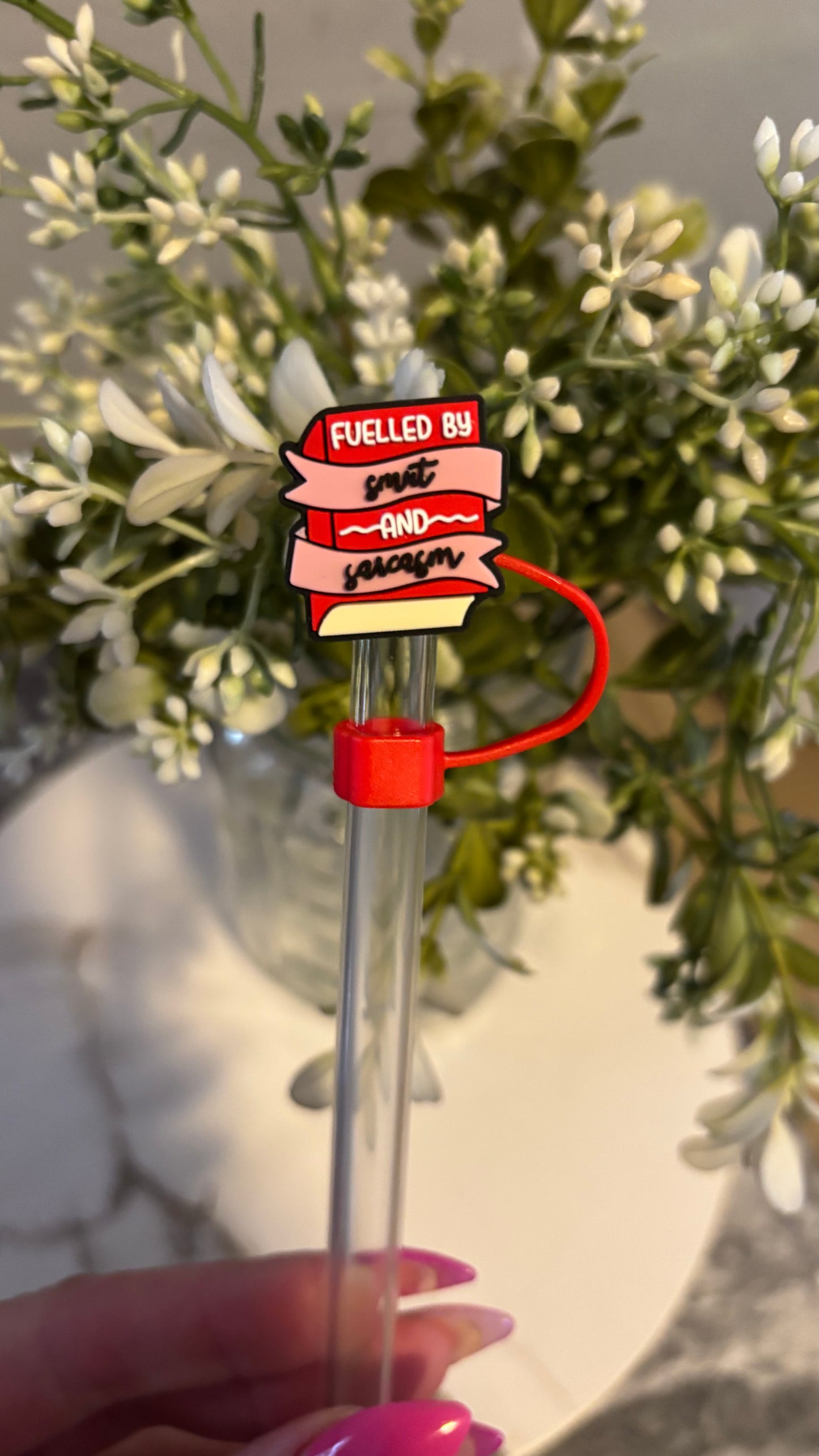 Bookish smut straw toppers