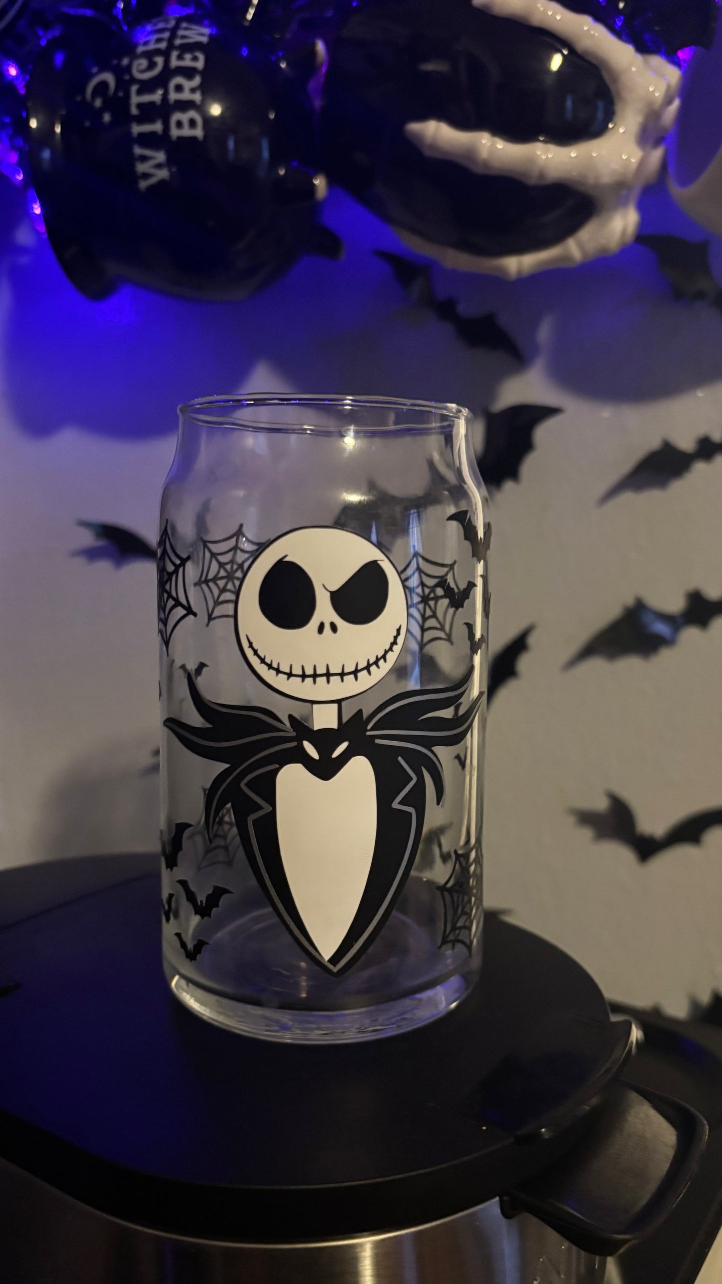 Jack Skellington glass cup
