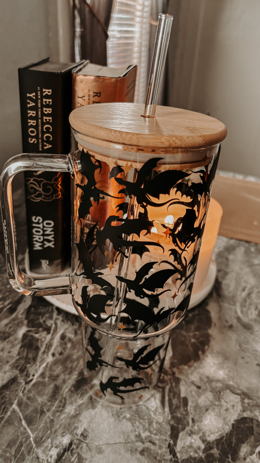 Dragons 40oz glass tumbler