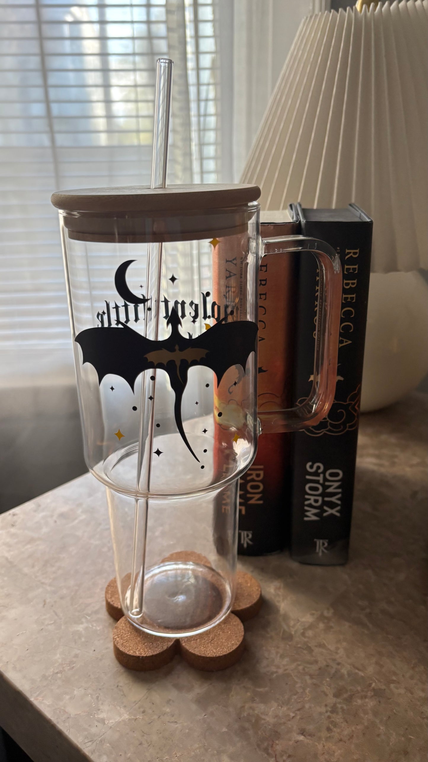 Violent little thing glass tumbler