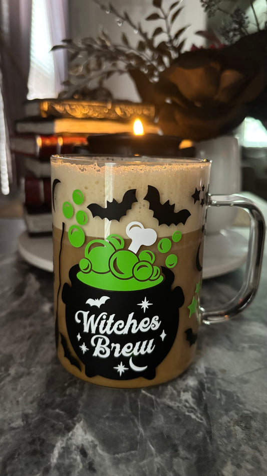 Witches brew glass mug