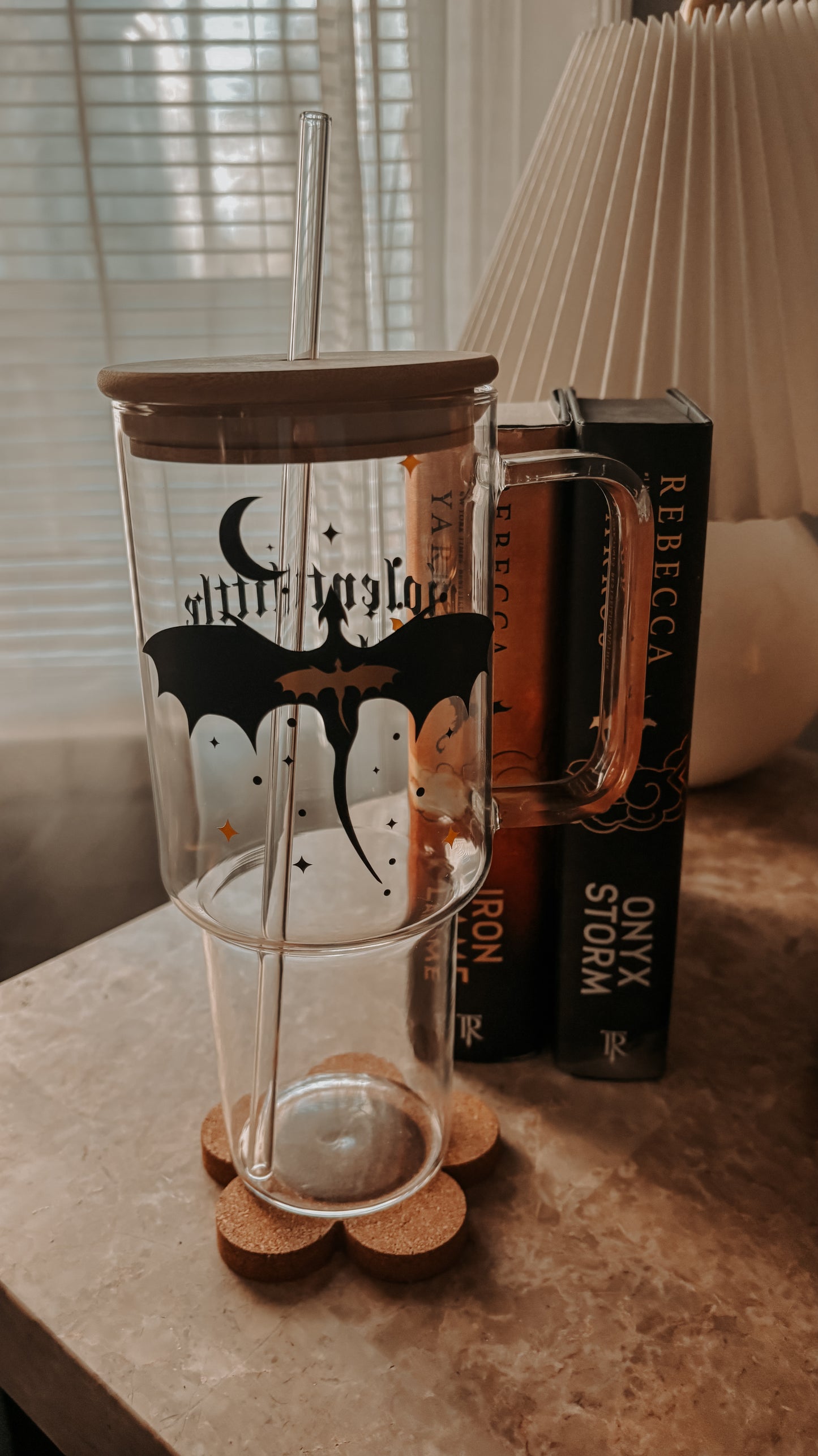 Violent little thing glass tumbler