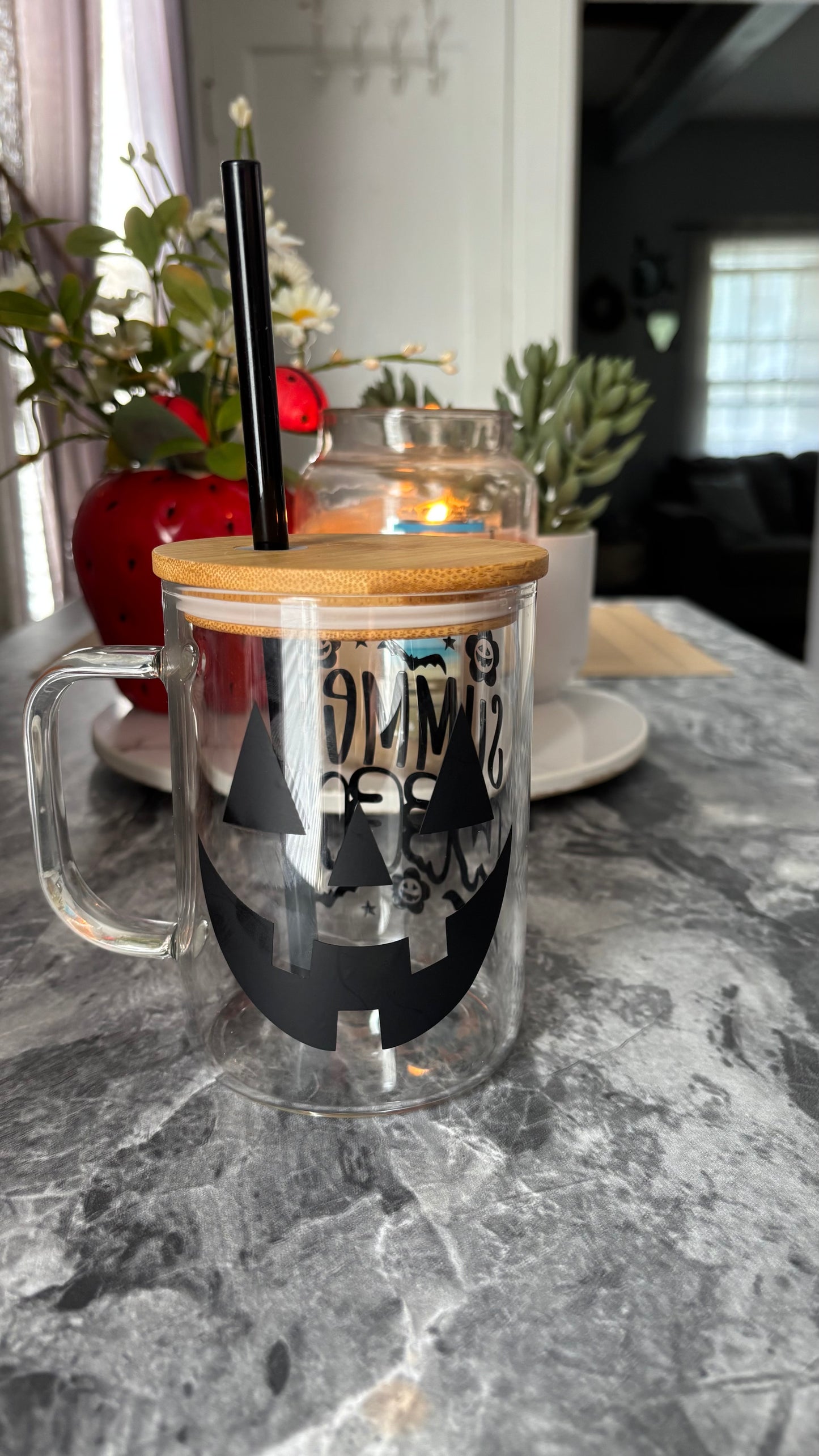 Summerween glass mug