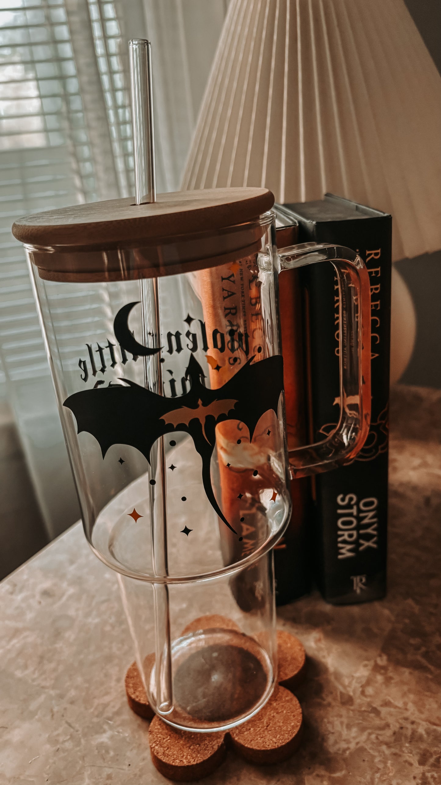 Violent little thing glass tumbler