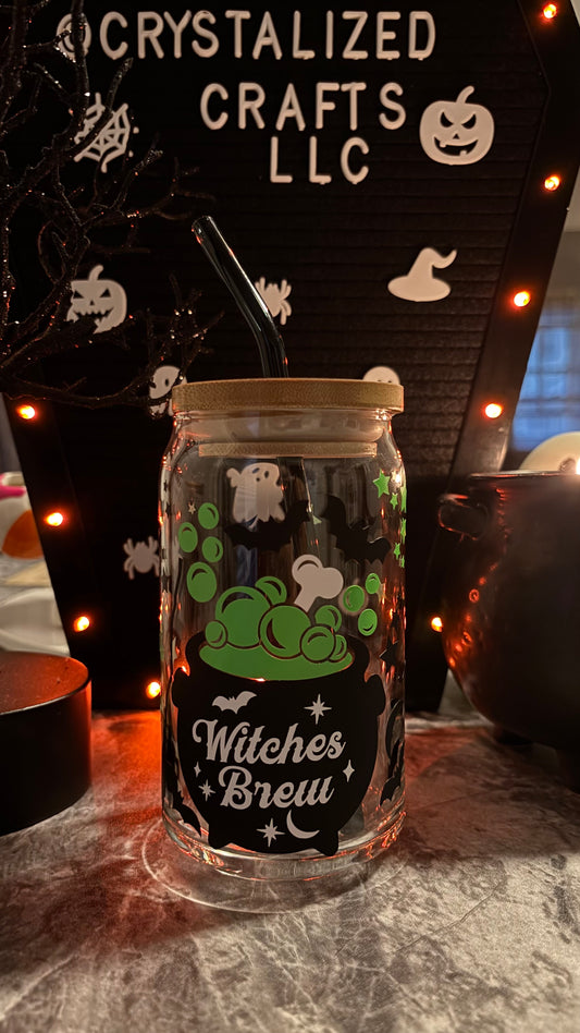 Witches brew glass cup