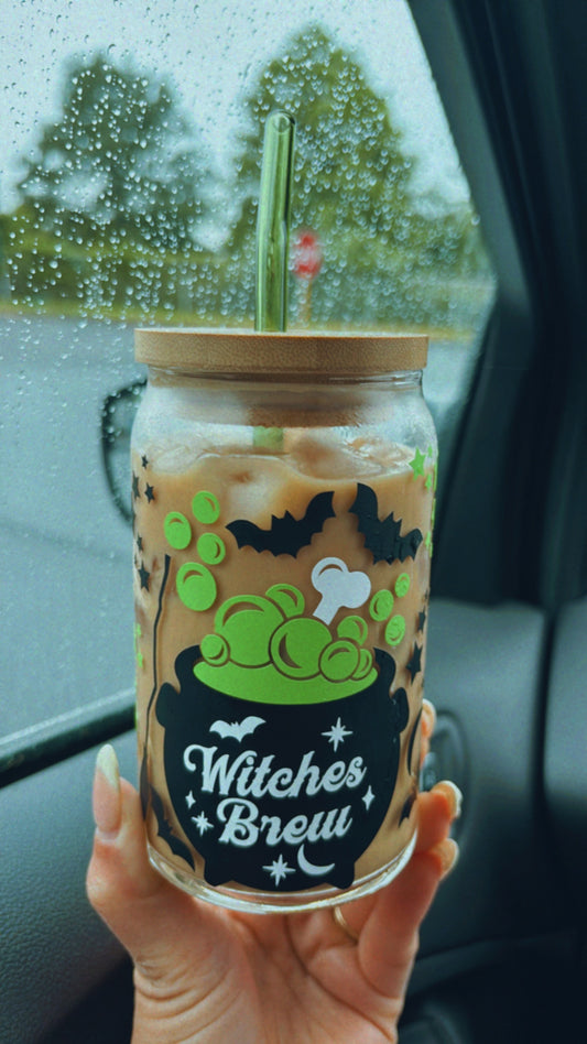 Witches brew glass cup