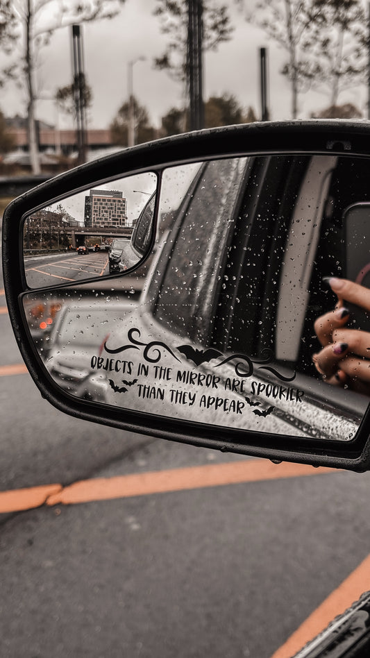 Spooky bats mirror decal