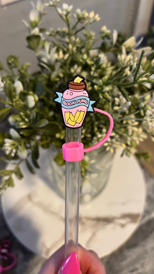 Book lovers straw topper
