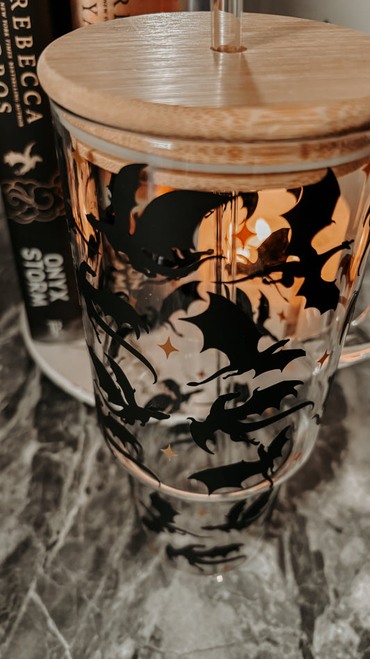 Dragons 40oz glass tumbler