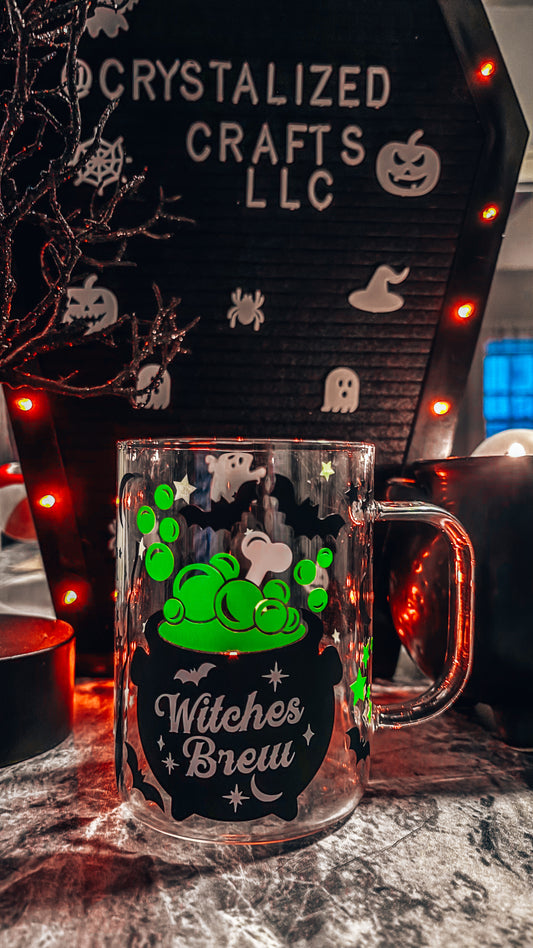 Witches brew glass mug