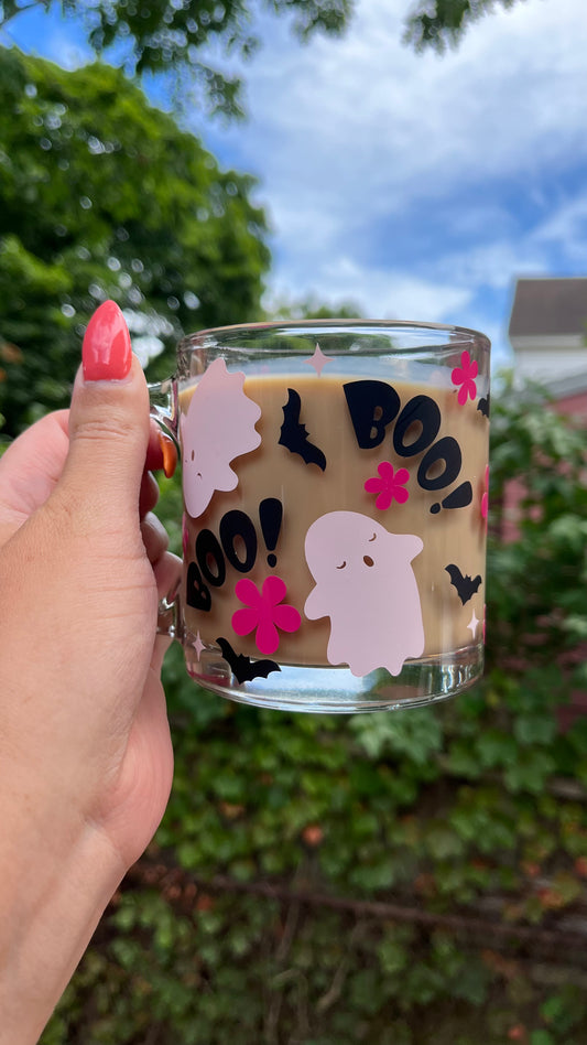 Boo pink ghost mug