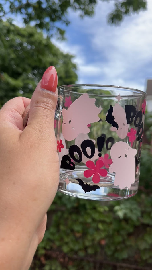 Boo pink ghost mug