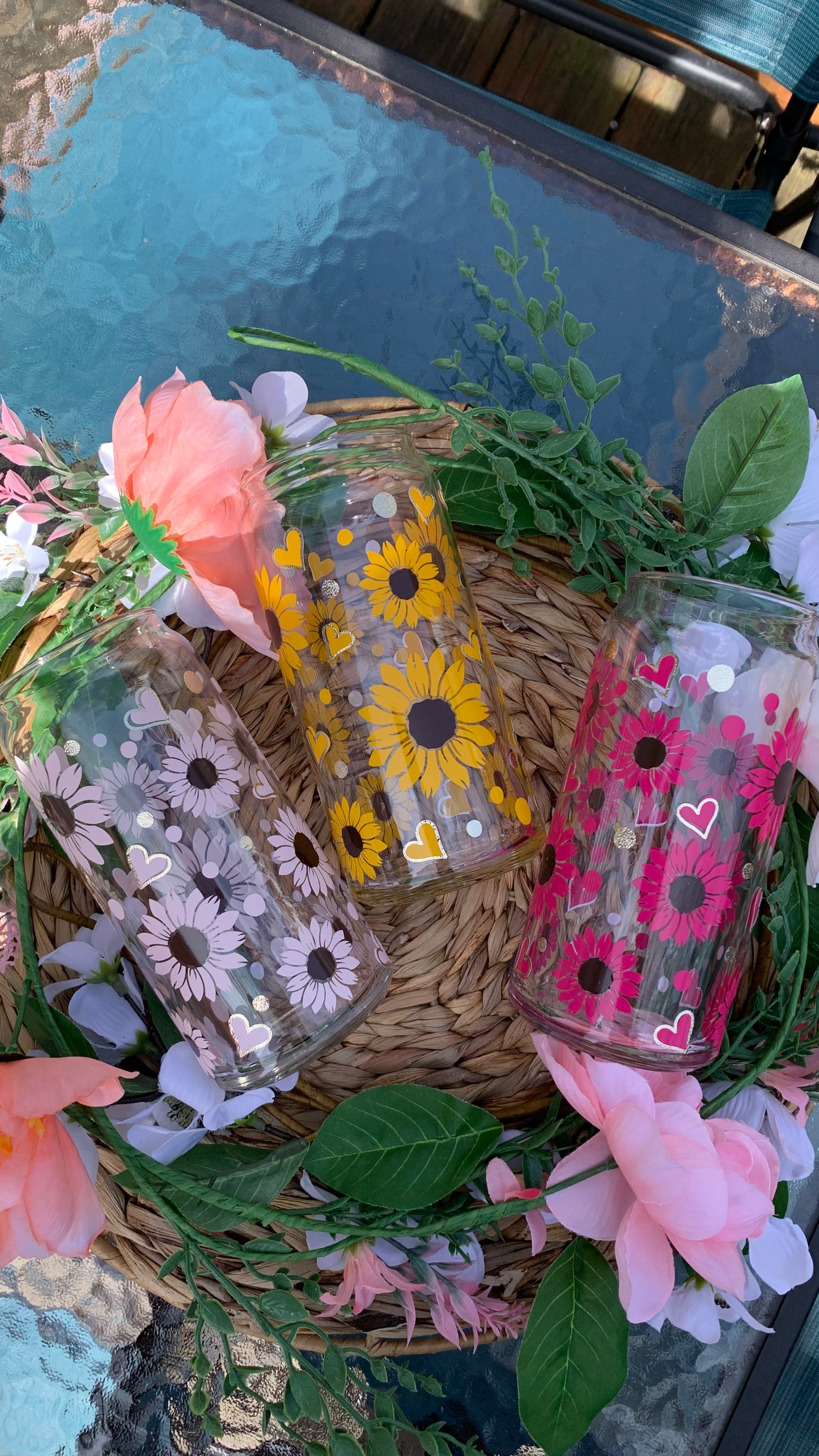 Sunflower glass