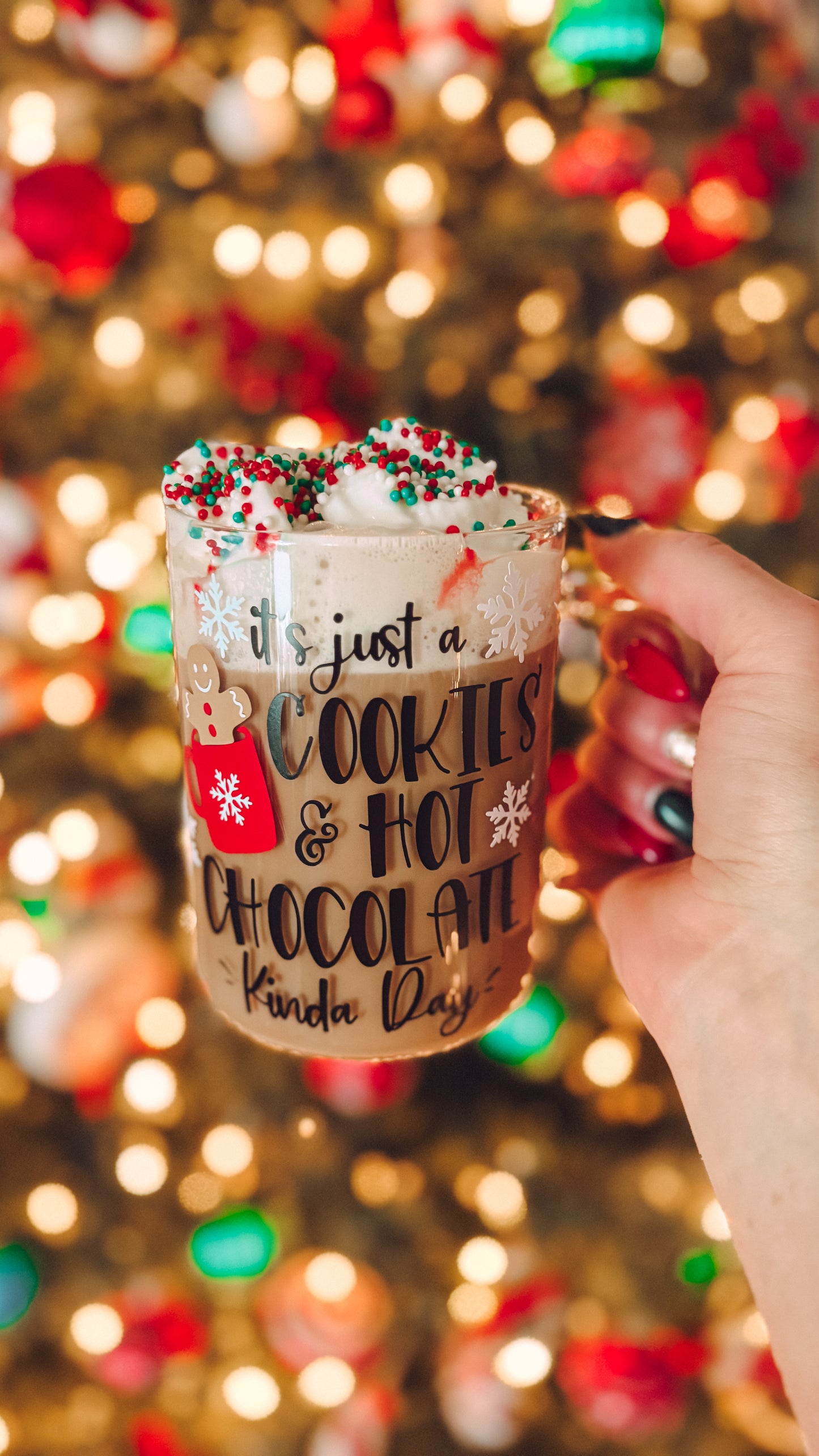Hot chocolate and cookies mug