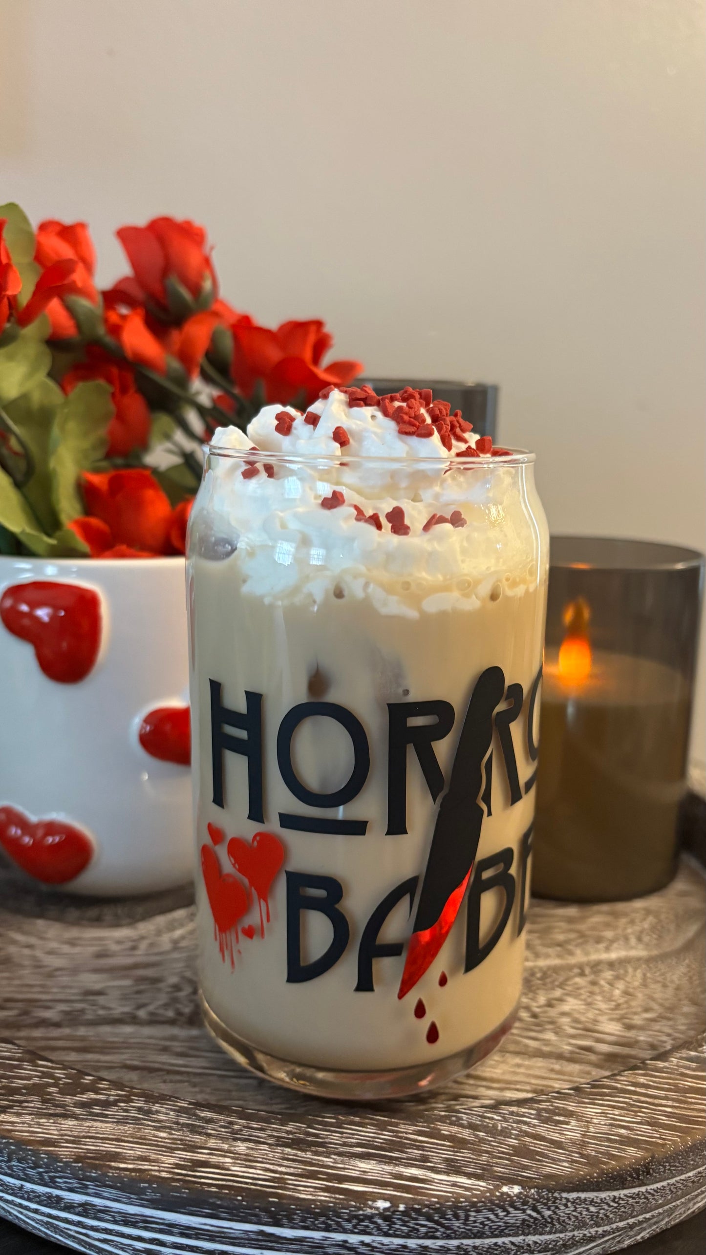 Horror babe glass