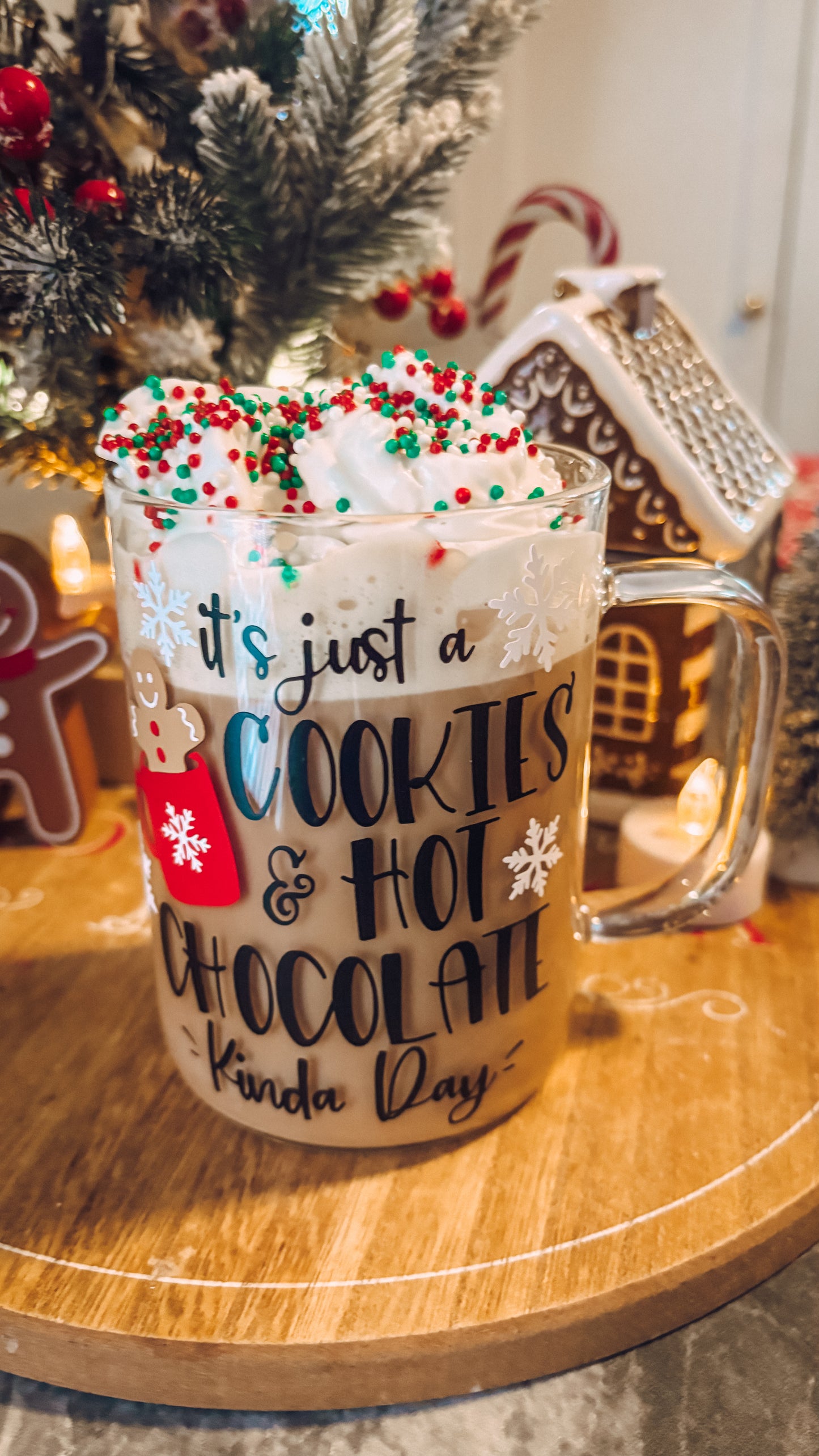Hot chocolate and cookies mug