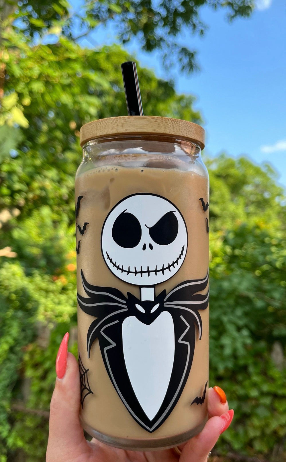Jack Skellington glass cup