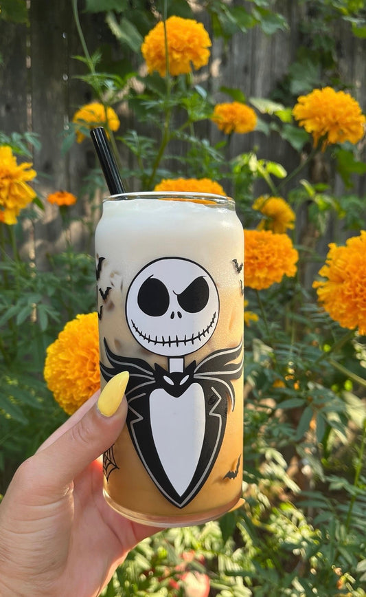 Jack Skellington glass cup