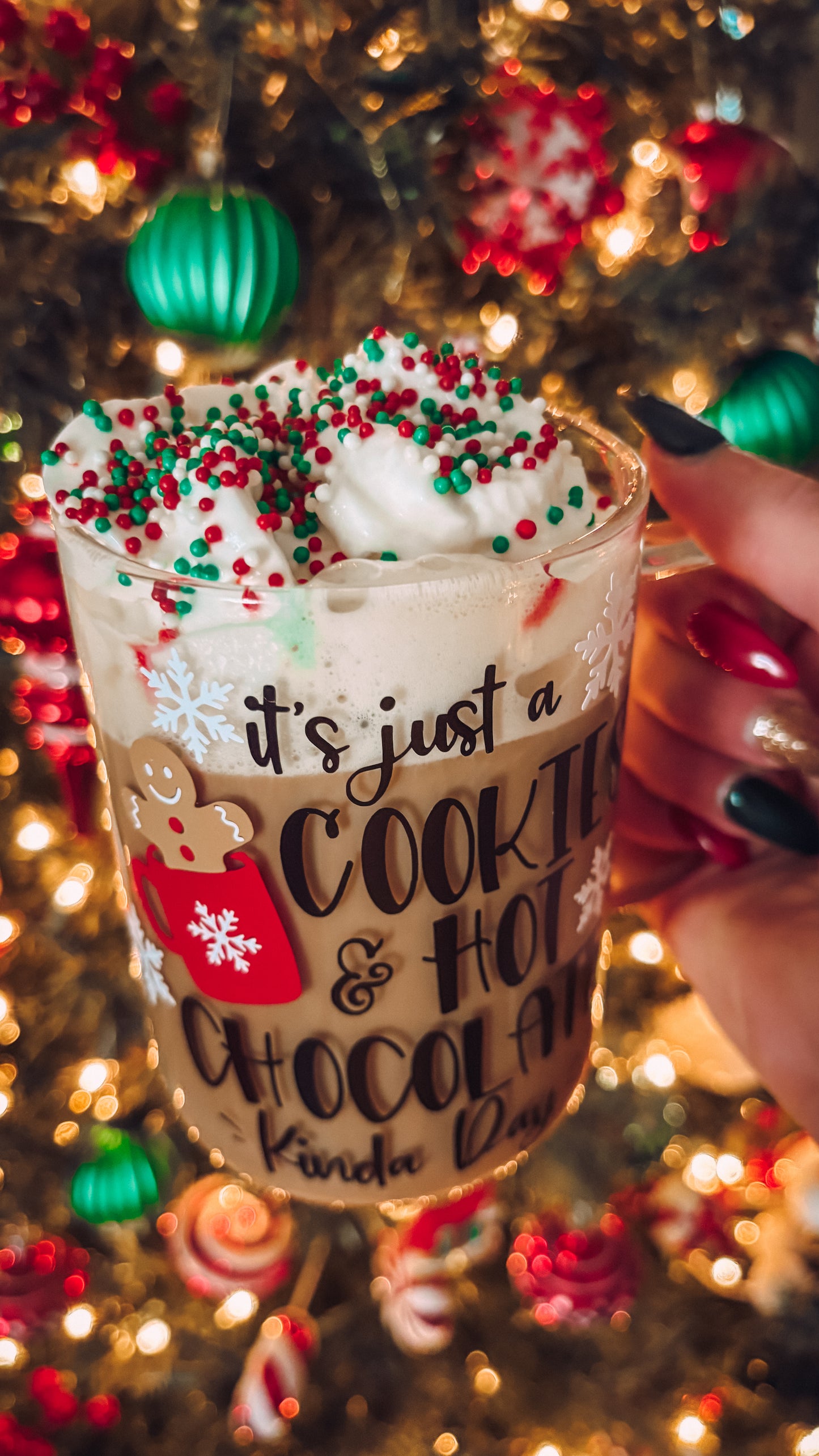Hot chocolate and cookies mug