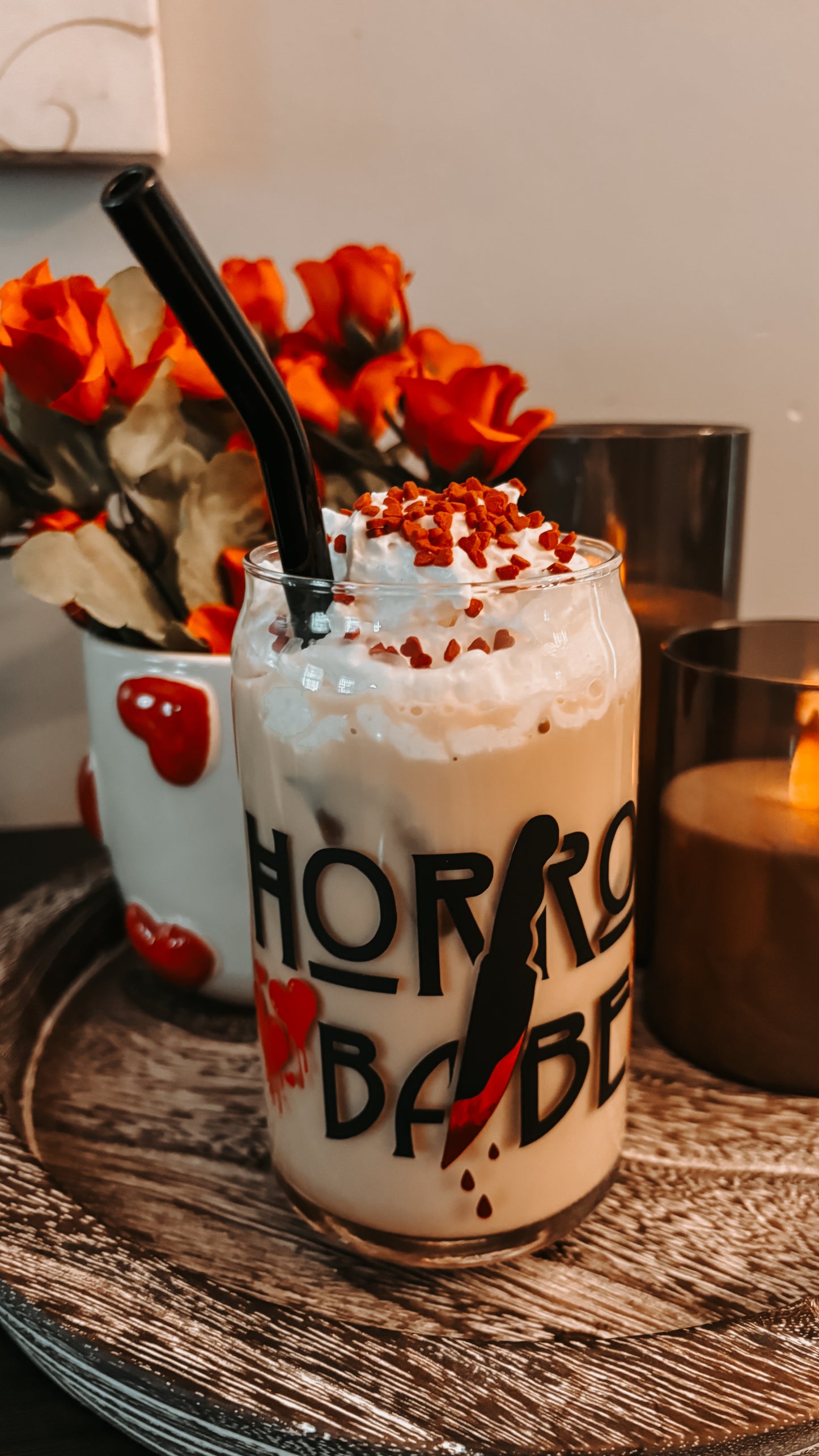Horror babe glass