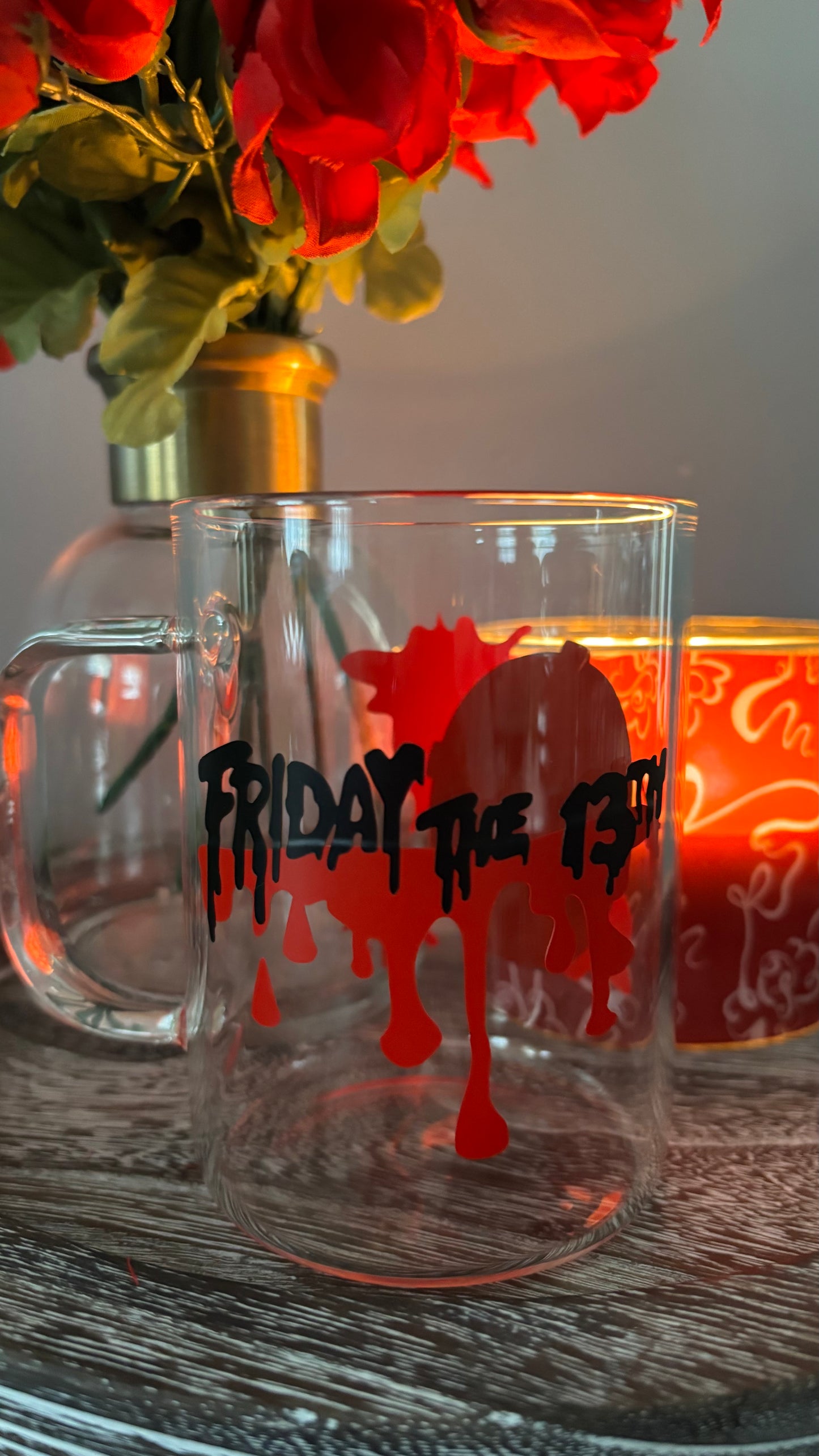 Friday the 13th glass mug
