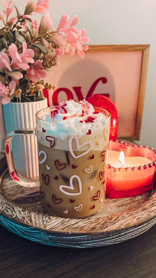 Valentines hearts mug