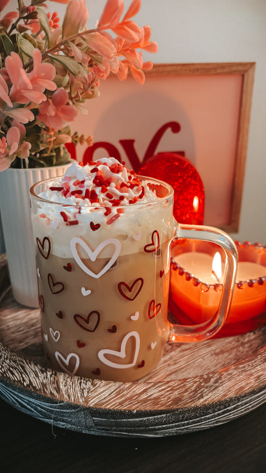 Valentines hearts mug