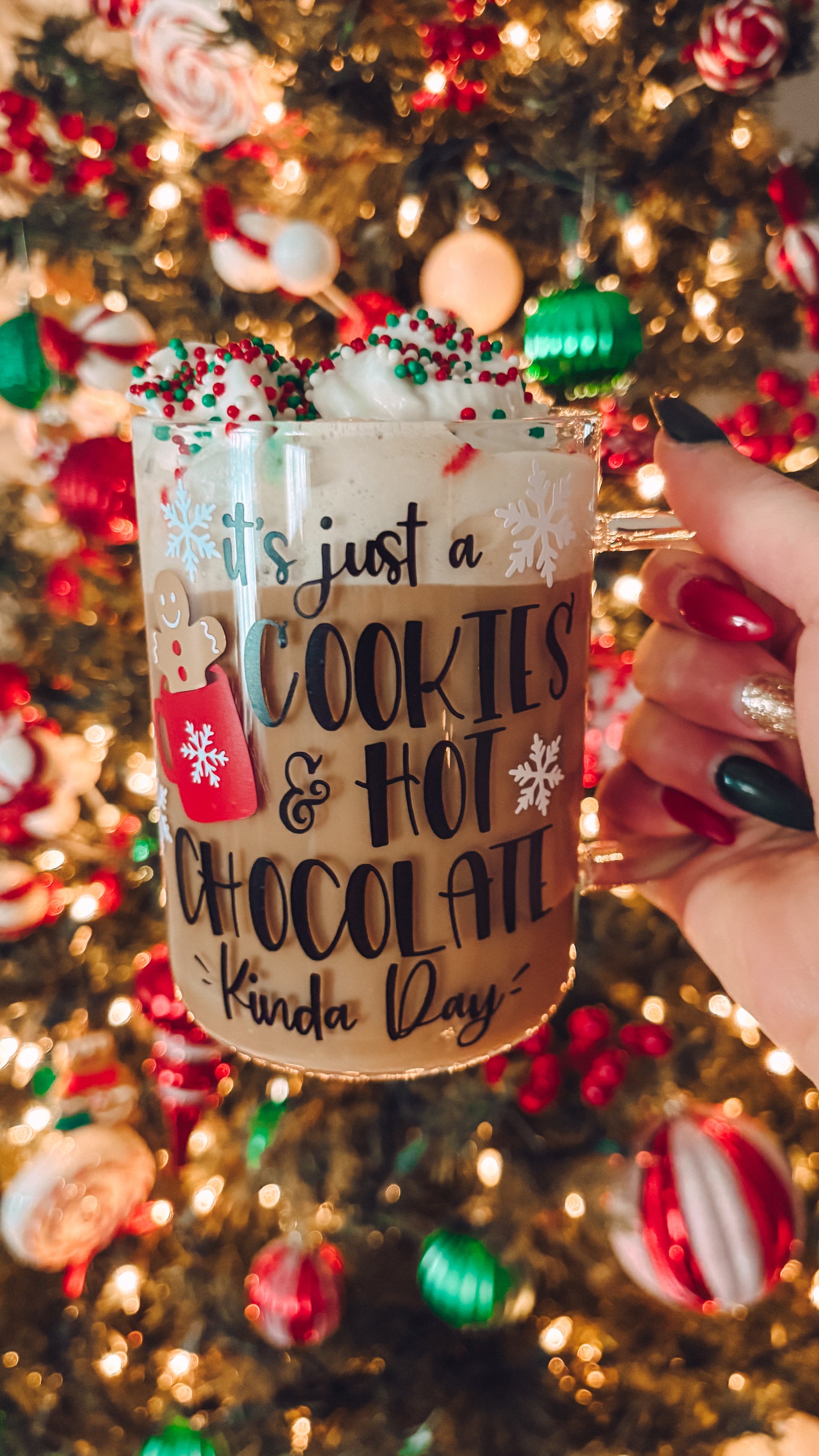 Hot chocolate and cookies mug