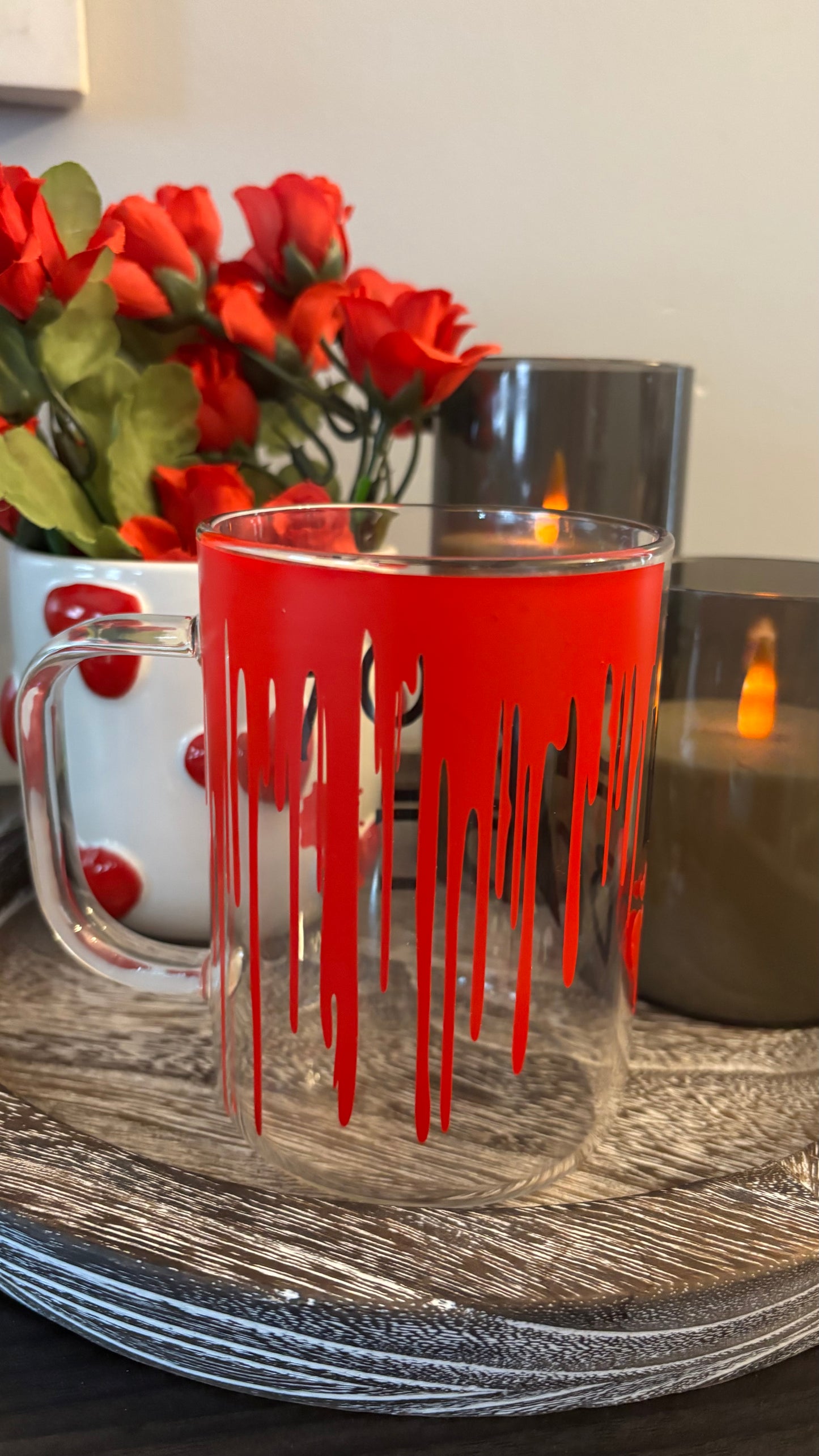 Horror babe glass mug