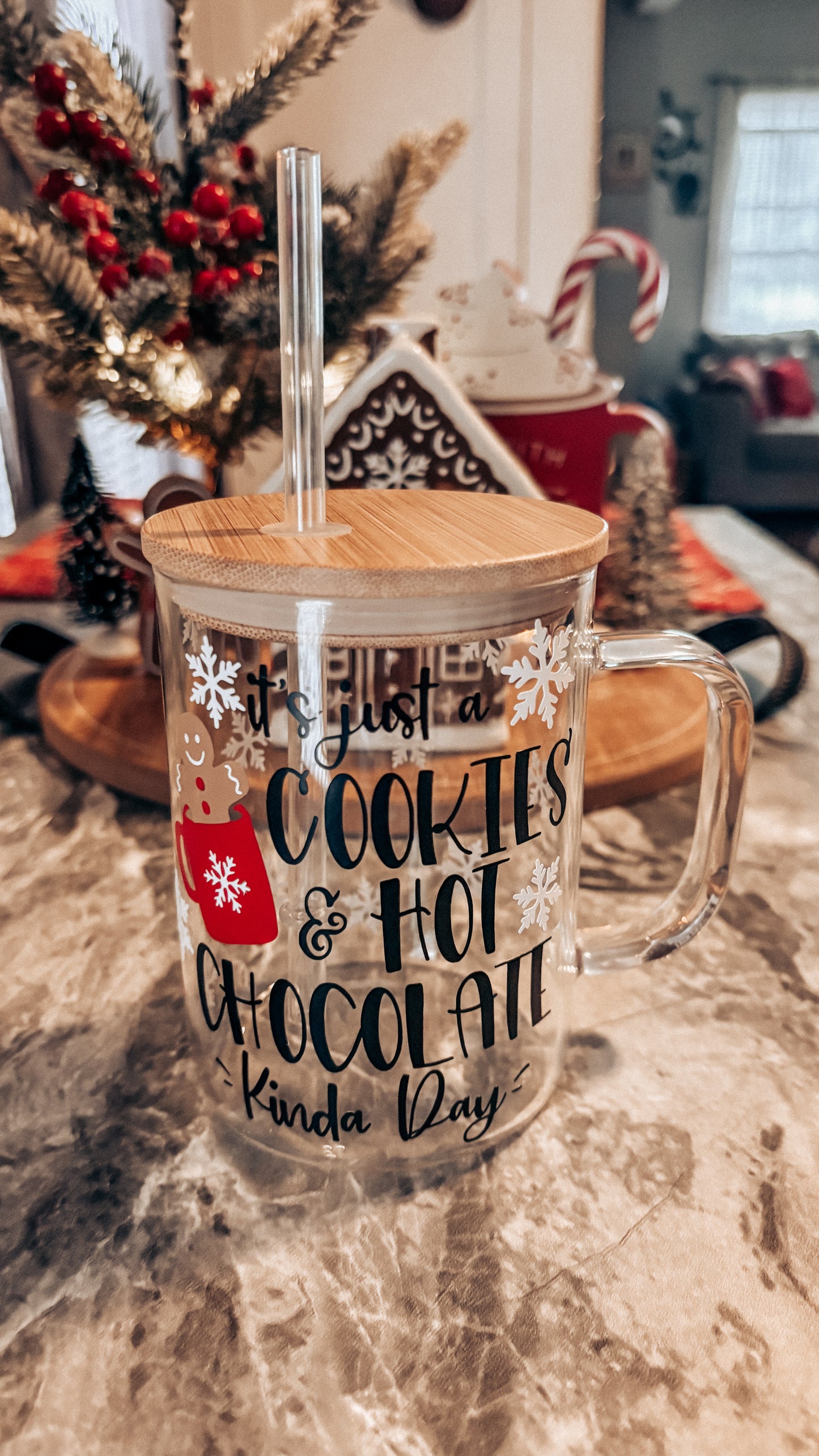 Hot chocolate and cookies mug