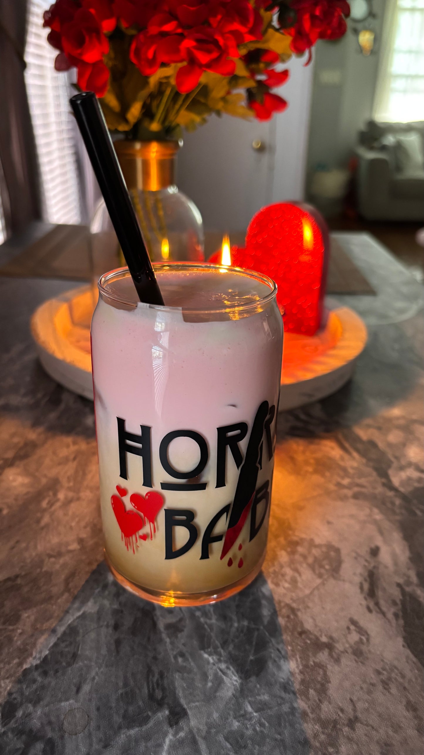 Horror babe glass