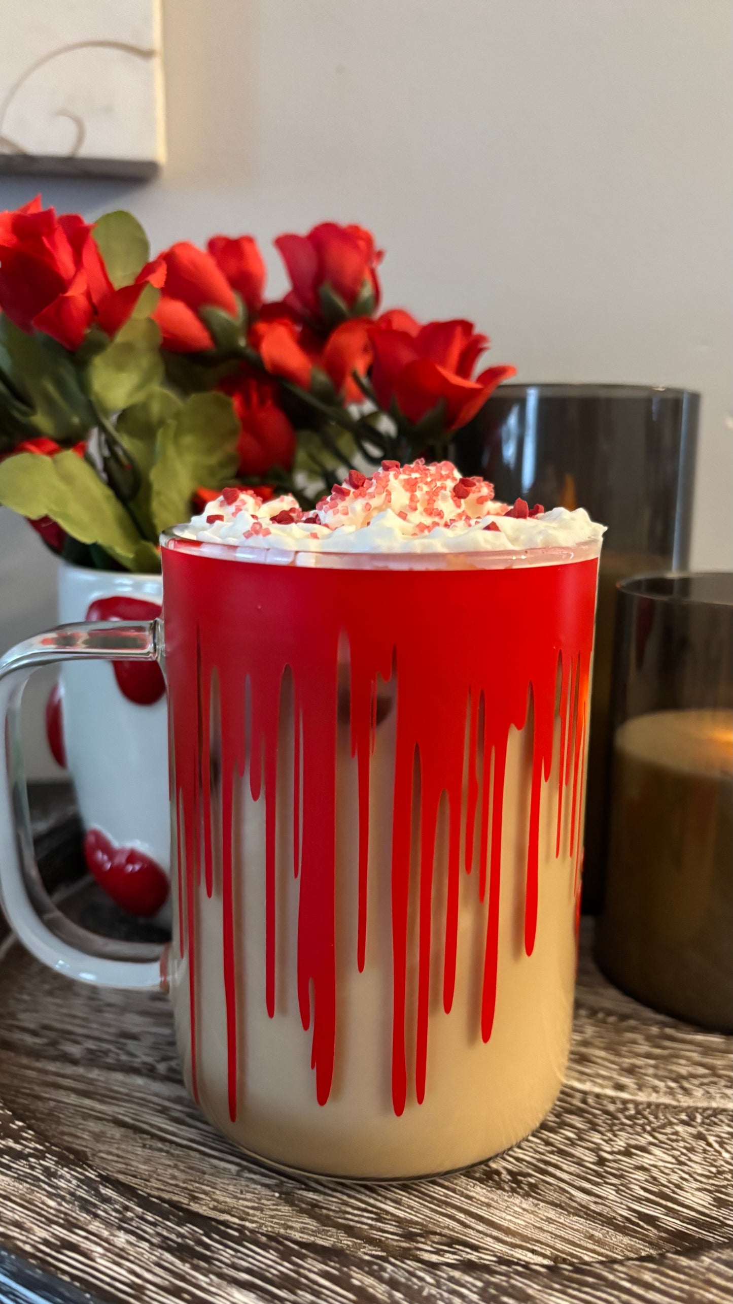 Horror babe glass mug