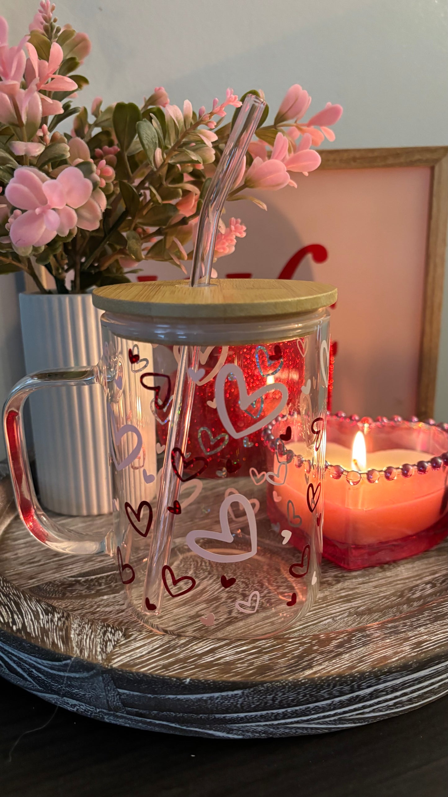 Valentines hearts mug